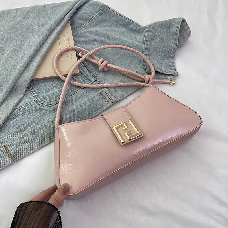 Women's Square Lock Shoulder Bags 2025 Spring Summer Collection - Image 4