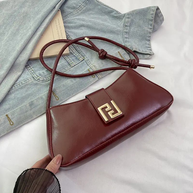 Women's Square Lock Shoulder Bags 2025 Spring Summer Collection - Image 5