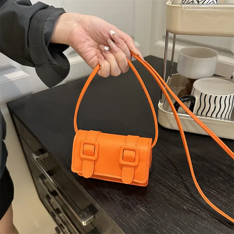 2025 Mini Women's Shoulder Crossbody Bag White Leather - Image 11