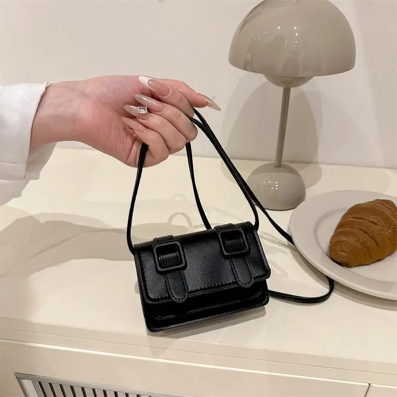 2025 Mini Women's Shoulder Crossbody Bag White Leather - Image 13