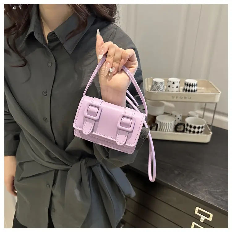 2025 Mini Women's Shoulder Crossbody Bag White Leather — feature 11