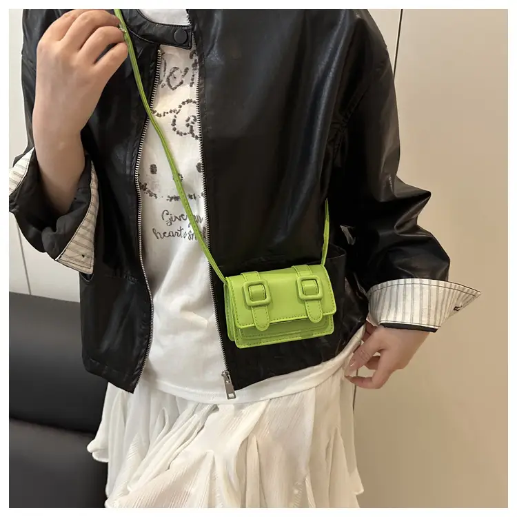 2025 Mini Women's Shoulder Crossbody Bag White Leather — feature 13