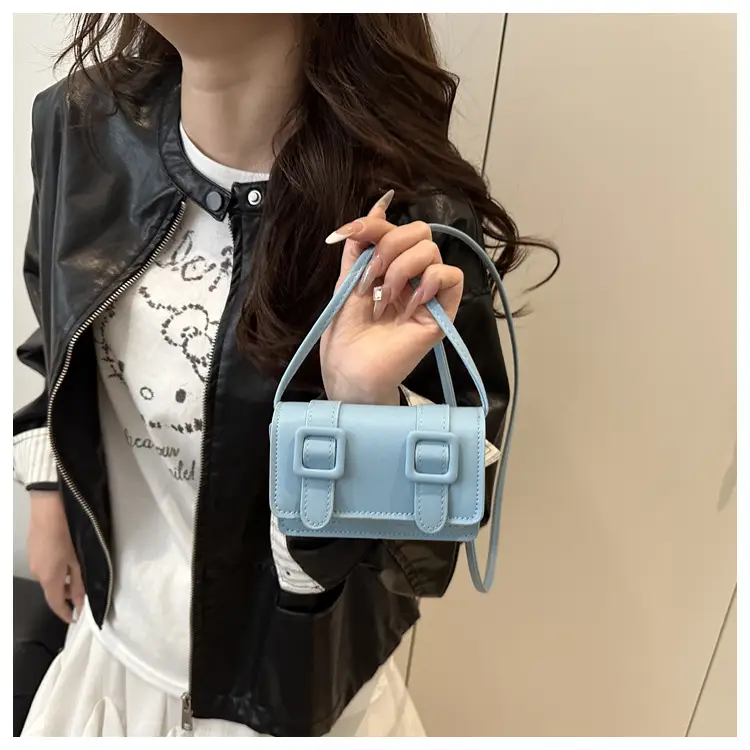 2025 Mini Women's Shoulder Crossbody Bag White Leather — feature 17