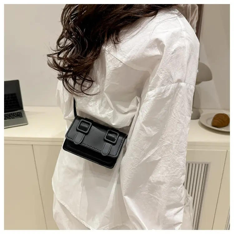2025 Mini Women's Shoulder Crossbody Bag White Leather — feature 20
