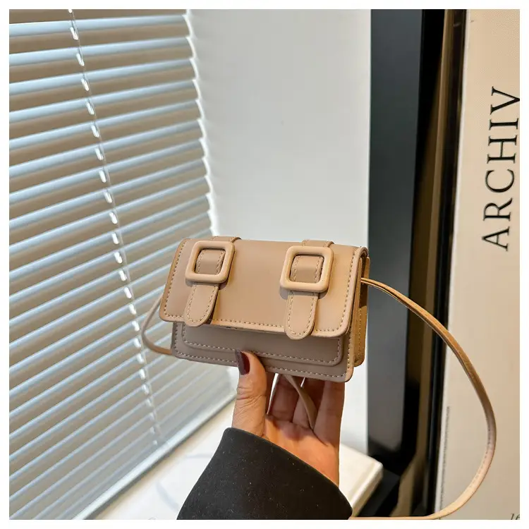 2025 Mini Women's Shoulder Crossbody Bag White Leather — feature 23