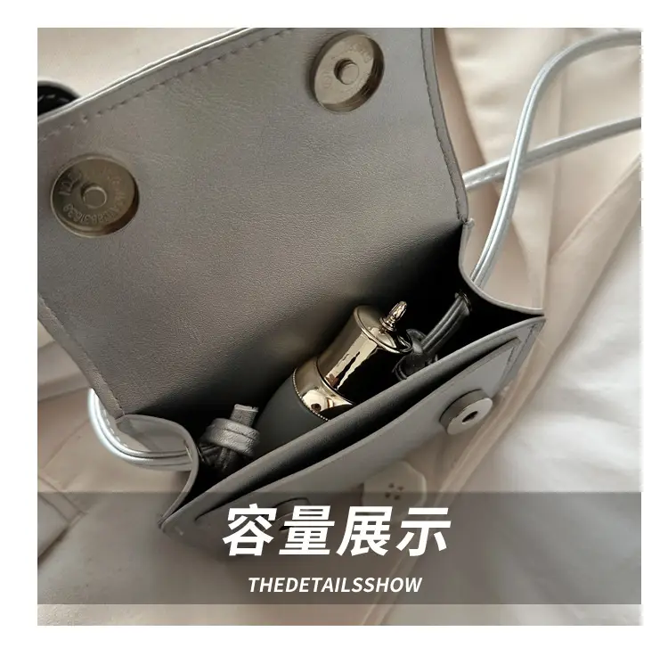 2025 Mini Women's Shoulder Crossbody Bag White Leather — feature 5