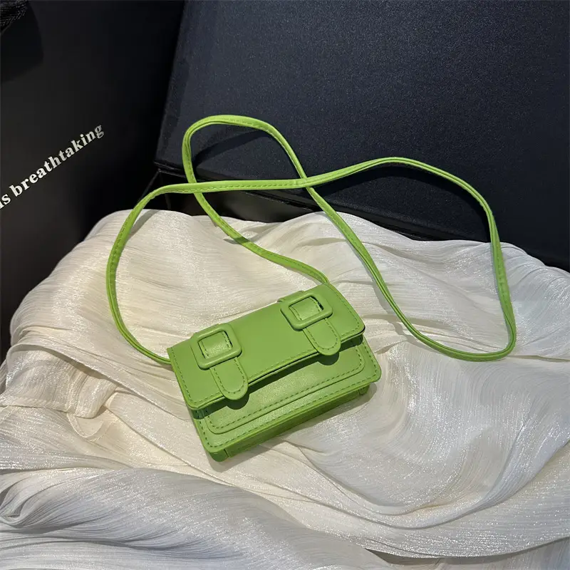 2025 Mini Women's Shoulder Crossbody Bag White Leather - Image 7
