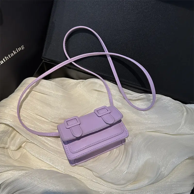 2025 Mini Women's Shoulder Crossbody Bag White Leather - Image 8