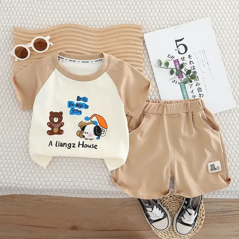 Boys Cartoon Print Summer Suit 2025 — feature 2