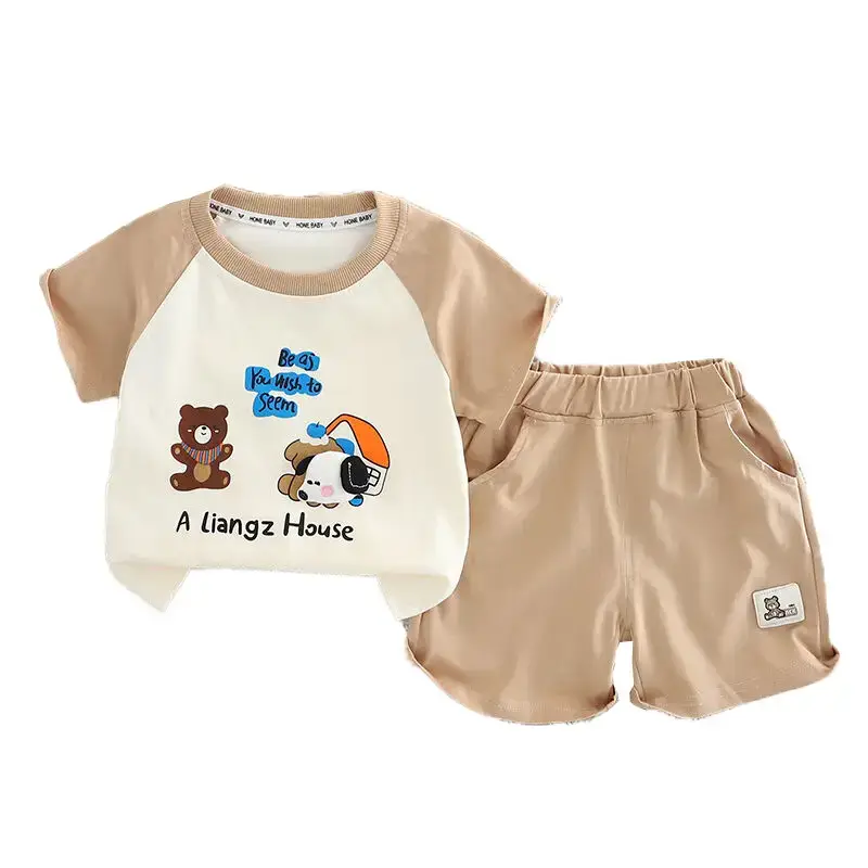 Boys Cartoon Print Summer Suit 2025 — feature 3