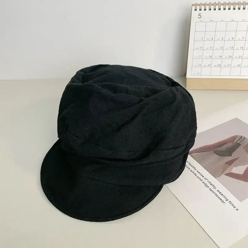 Japanese Style Thin Beret Hat for Women Sun Protection Beige — feature 19