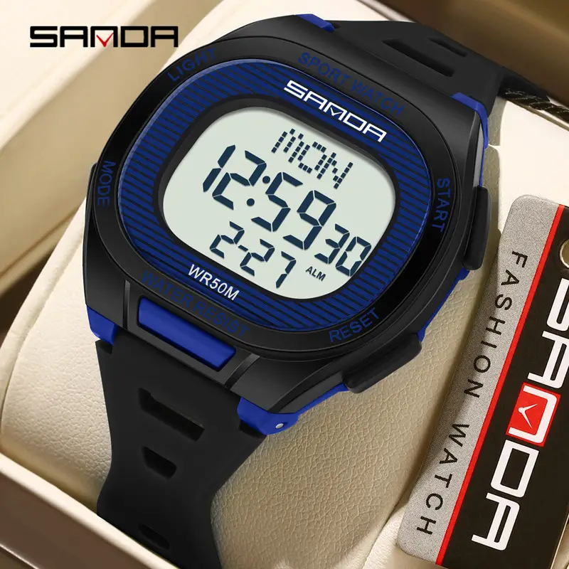 Sanda Blue Digital Counting Watch for Kids - Image 11