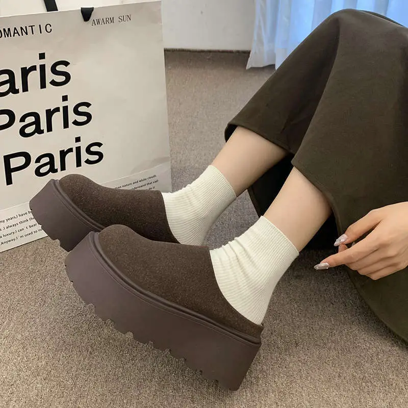 Women Thick-Soled Lazy Slip-On Mules 2025 Spring - Image 5