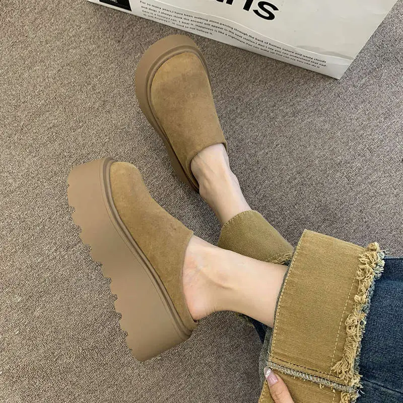 Women Thick-Soled Lazy Slip-On Mules 2025 Spring - Image 6