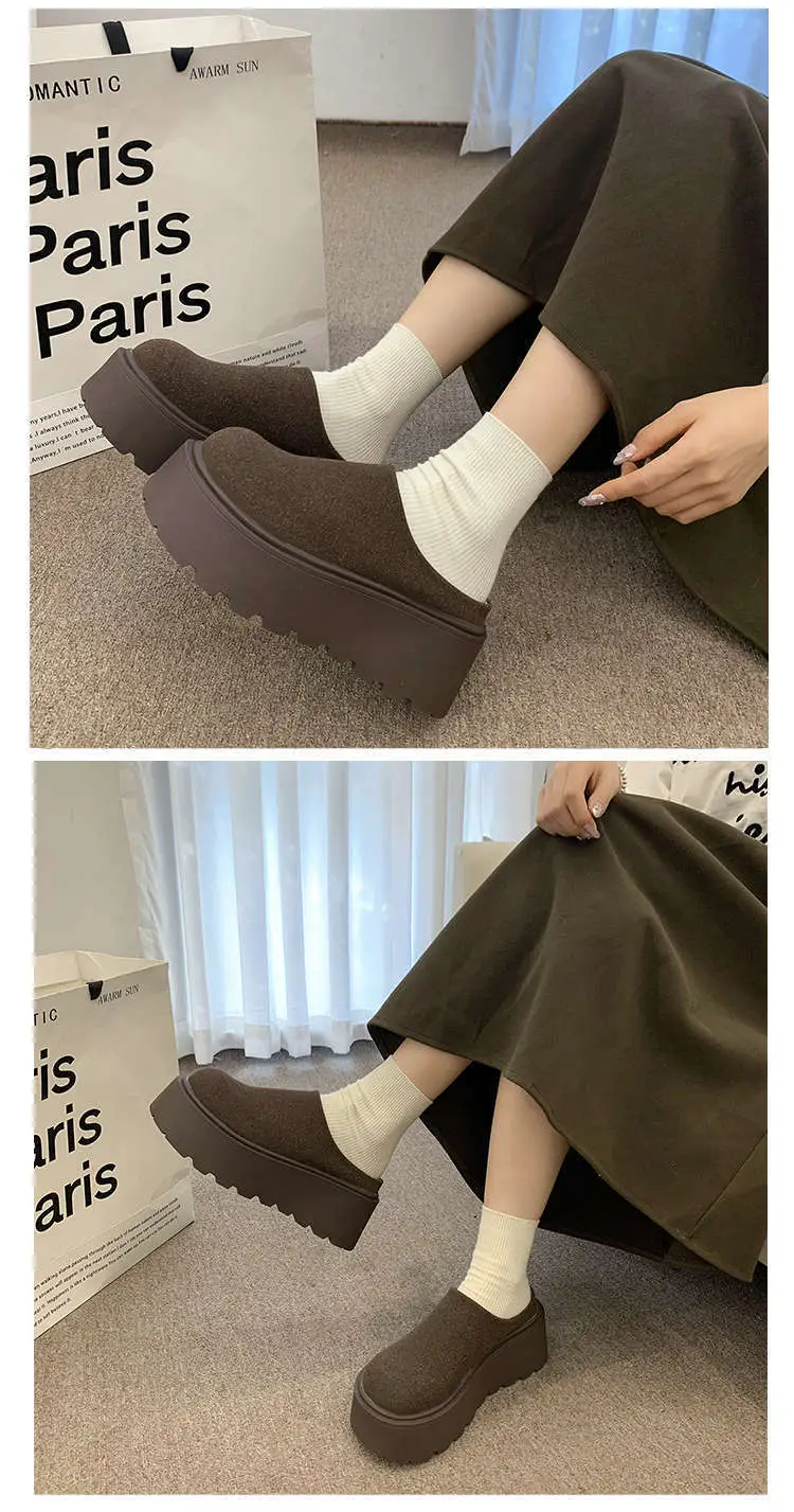 Women Thick-Soled Lazy Slip-On Mules 2025 Spring — feature 12