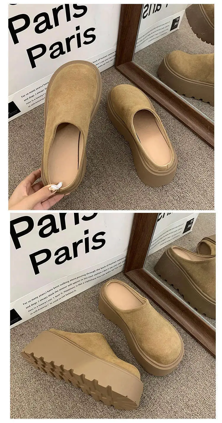 Women Thick-Soled Lazy Slip-On Mules 2025 Spring — feature 15