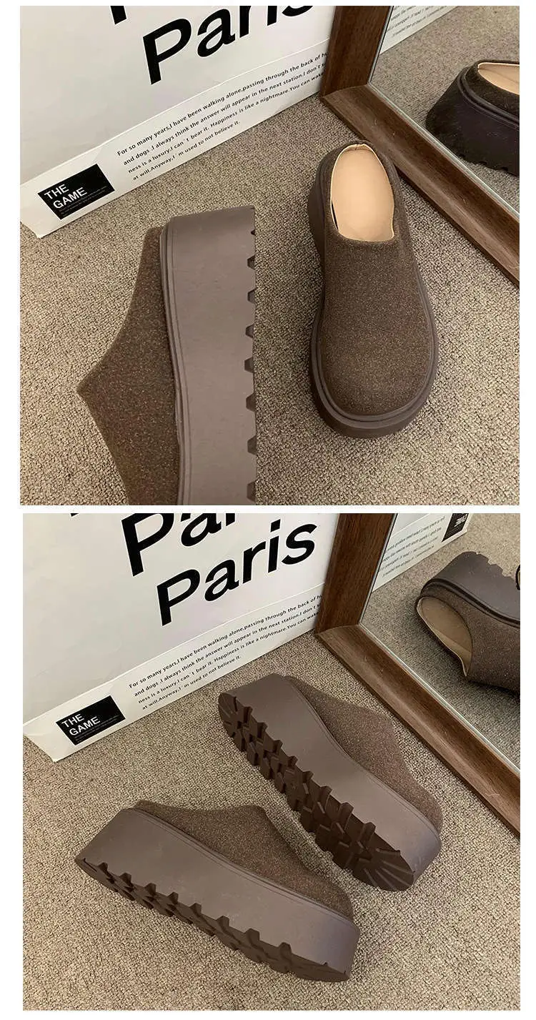 Women Thick-Soled Lazy Slip-On Mules 2025 Spring — feature 16