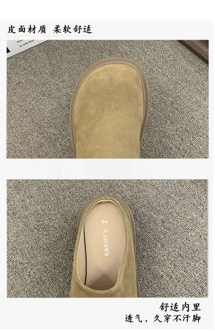 Women Thick-Soled Lazy Slip-On Mules 2025 Spring — feature 4