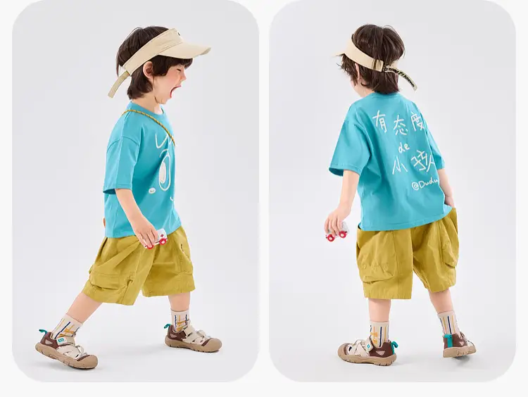 Children Doodle T-Shirt Cotton Summer Boys Half Sleeve — feature 24