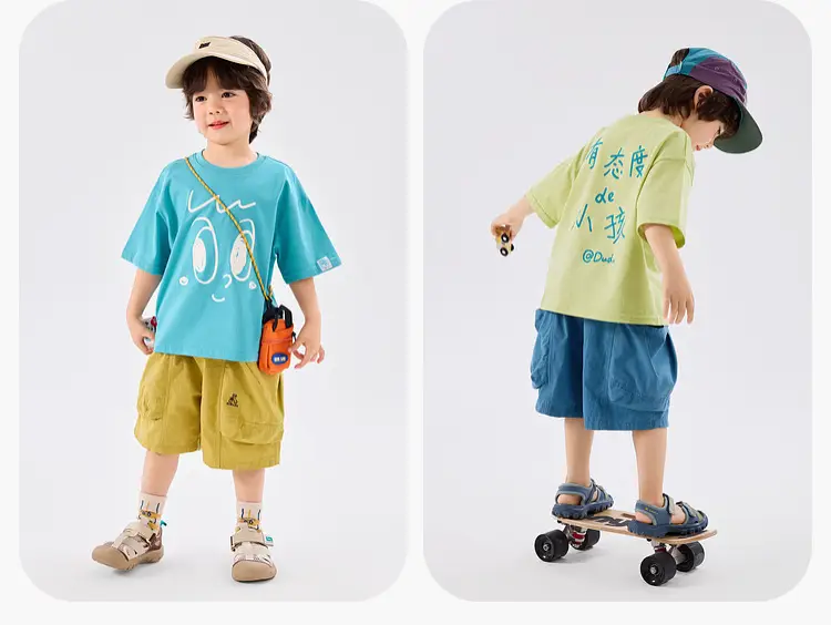 Children Doodle T-Shirt Cotton Summer Boys Half Sleeve — feature 26
