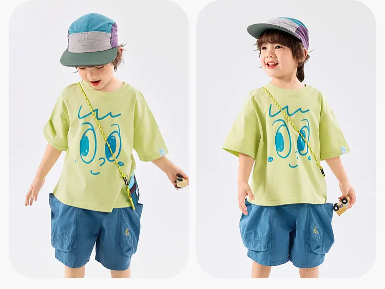 Children Doodle T-Shirt Cotton Summer Boys Half Sleeve — feature 32