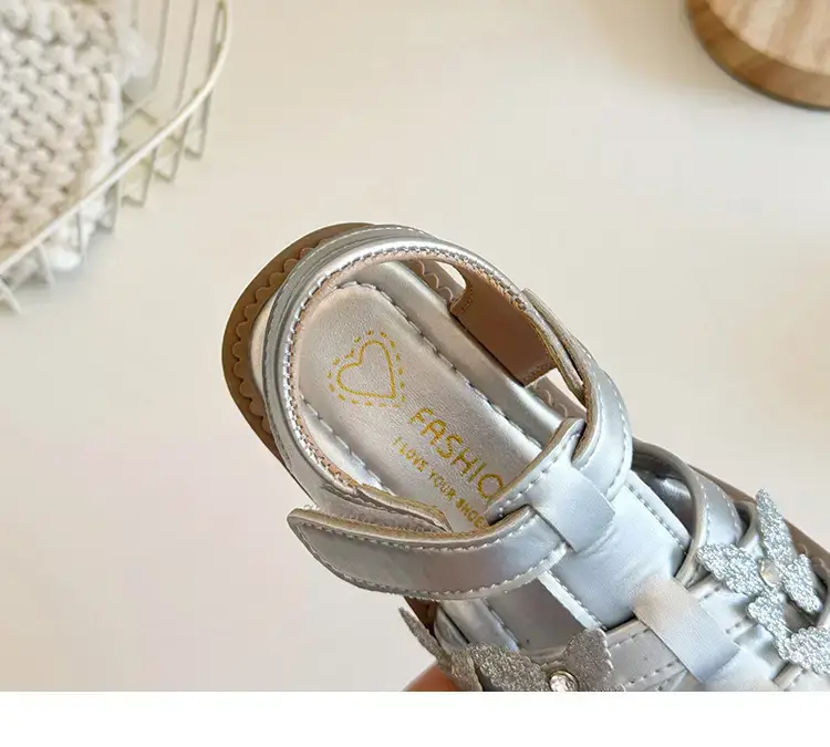 Girls' White Crystal Sandals Summer — feature 19