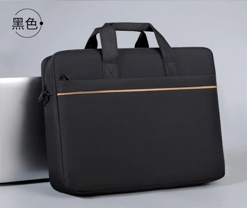 Gray Business Laptop Crossbody Bag with Handle — feature 16