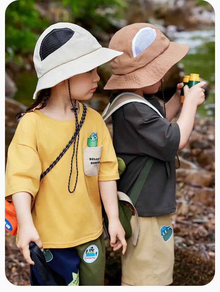 Boys' Dudu Jia Printed Shorts Set Olive Navy — feature 25