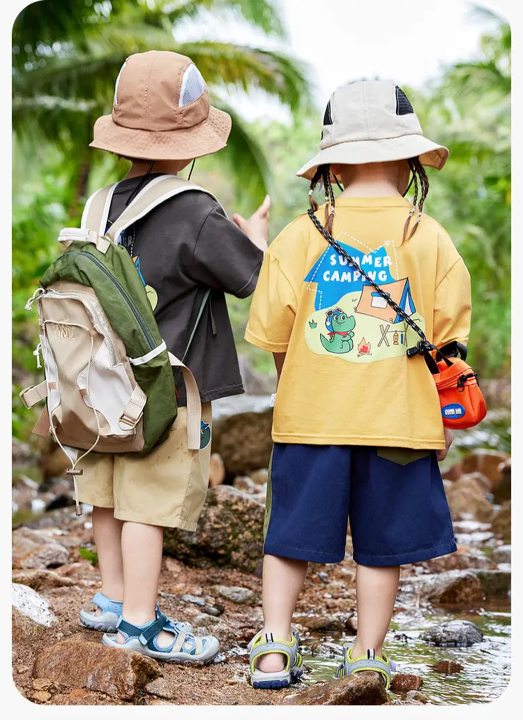 Boys' Dudu Jia Printed Shorts Set Olive Navy — feature 27