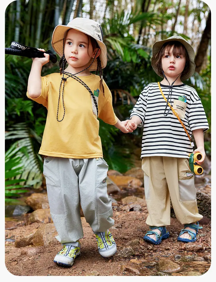 Boys' Dudu Jia Printed Shorts Set Olive Navy — feature 31