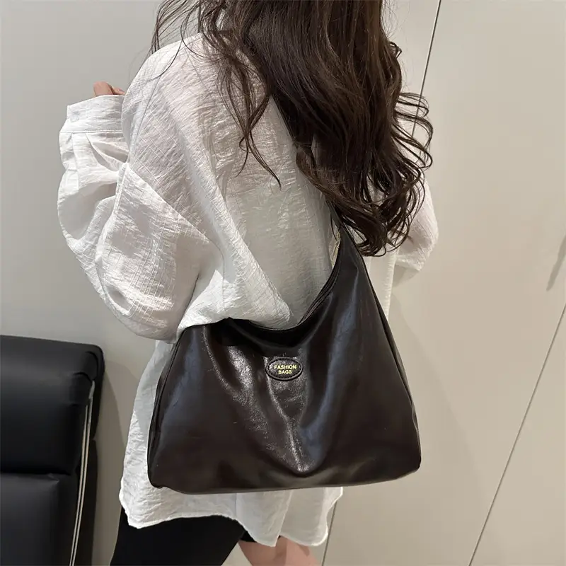 Brown Leather Shoulder Bag for Women 2025 Commuter - Image 6