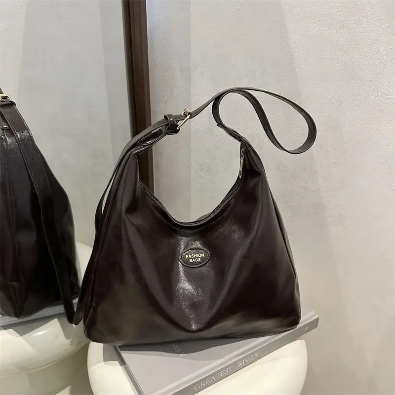 Brown Leather Shoulder Bag for Women 2025 Commuter - Image 3