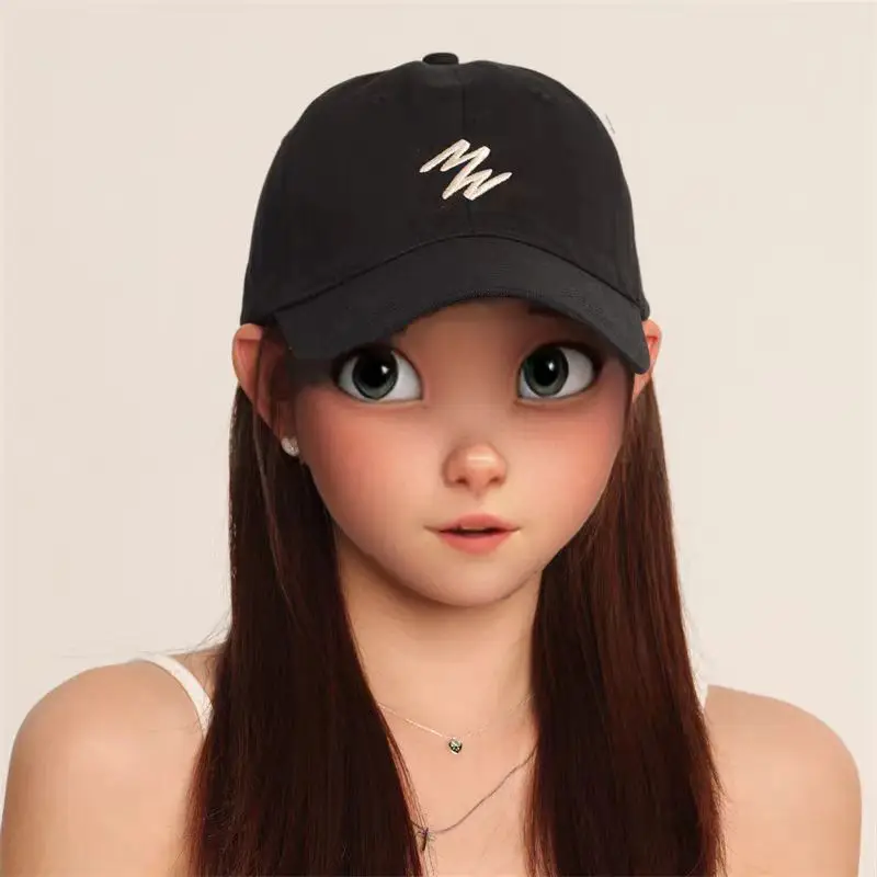 Summer Korean Baseball Cap for Men Women White - Image 7