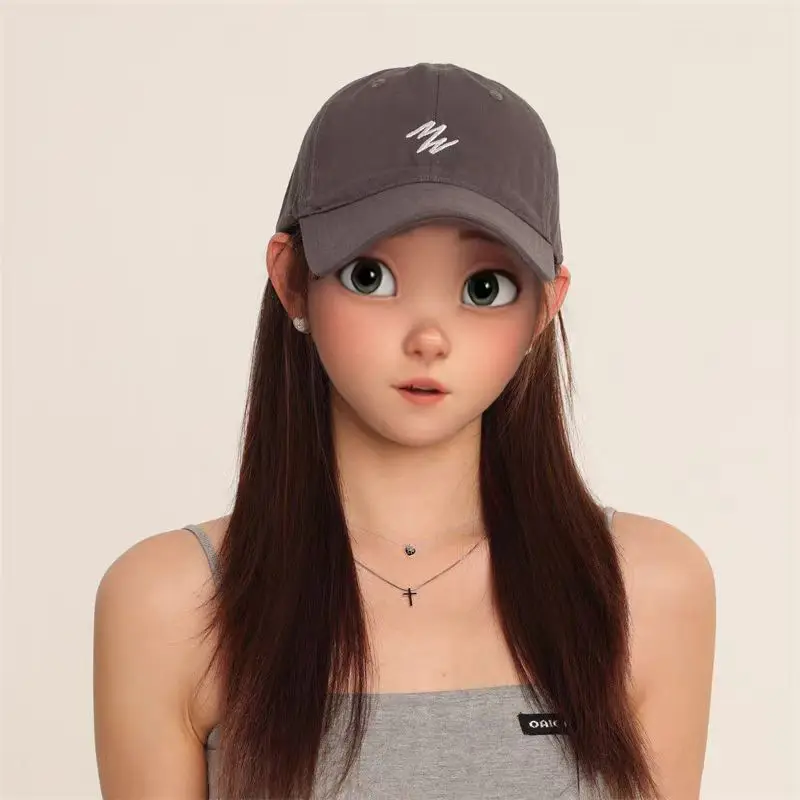 Summer Korean Baseball Cap for Men Women White - Image 8