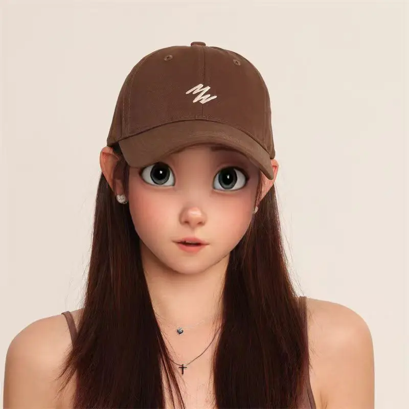 Summer Korean Baseball Cap for Men Women White - Image 9