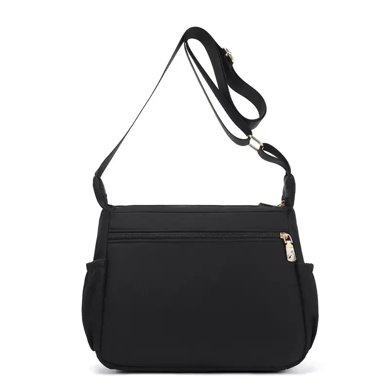 Black Multi-Compartment Women's Shoulder Bag — feature 15