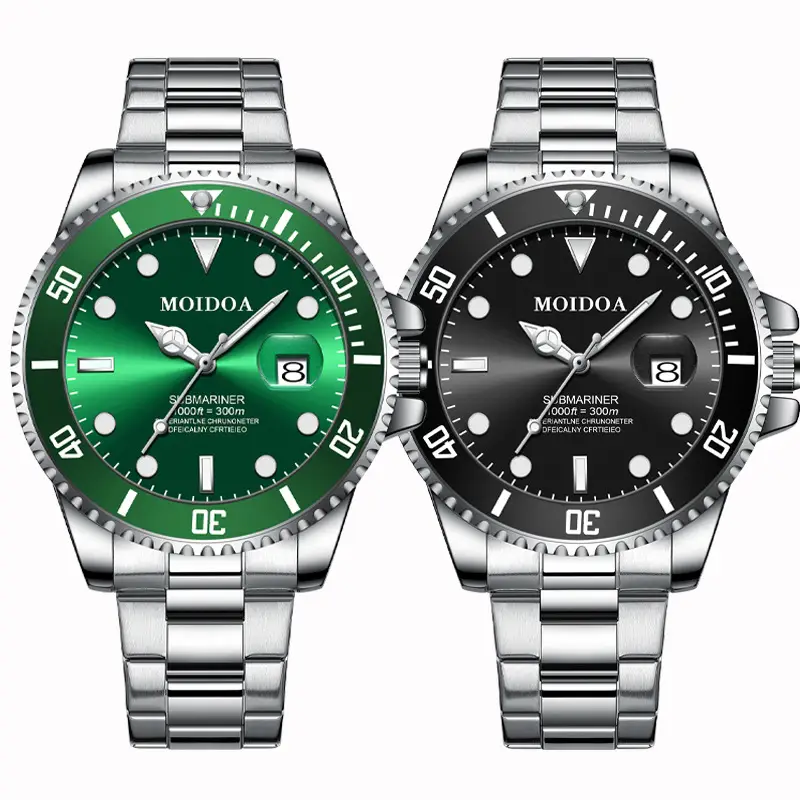 Men's Black Water Resistant Quartz Watch with Drop Shaker - Image 9