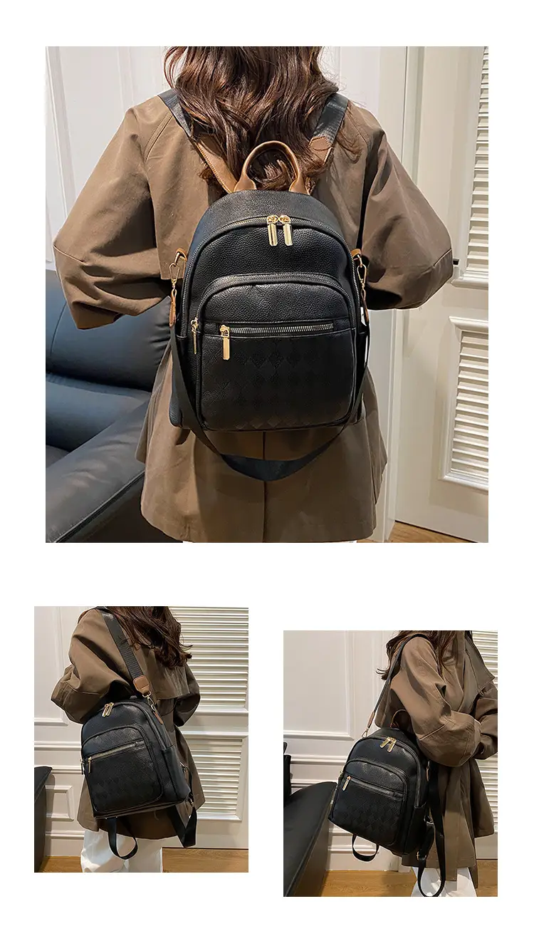 Leopard Print Hand Carry Backpack for Women Men — feature 11