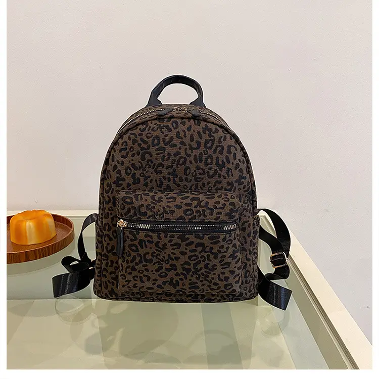 Leopard Print Hand Carry Backpack for Women Men — feature 21