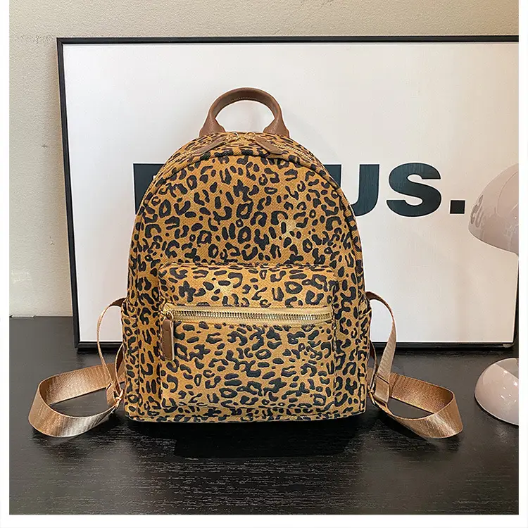 Leopard Print Hand Carry Backpack for Women Men — feature 36