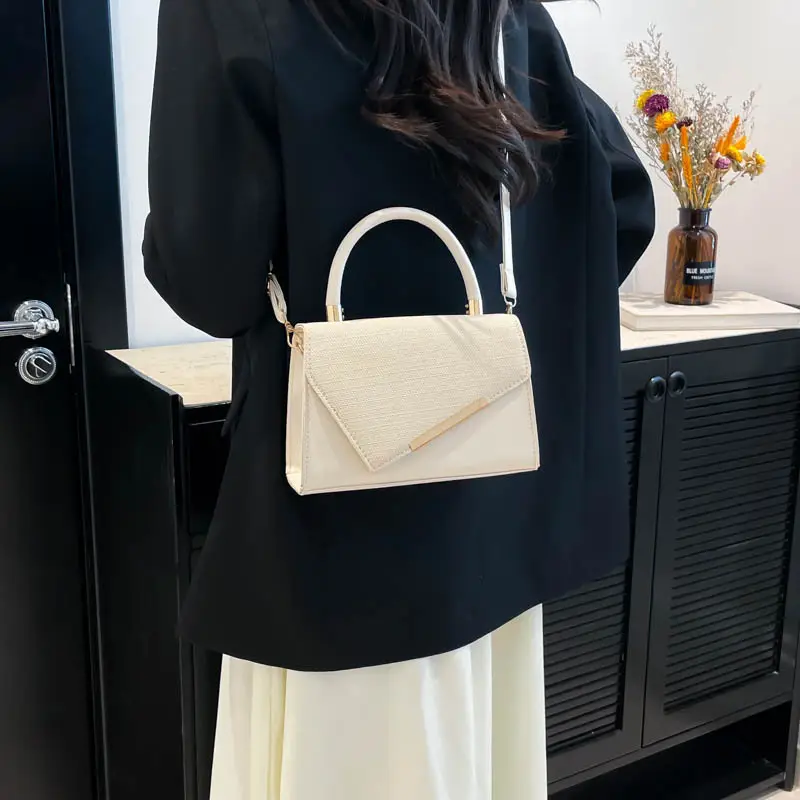 Women's Orange White Stitched Crossbody Bag 2025 - Image 7
