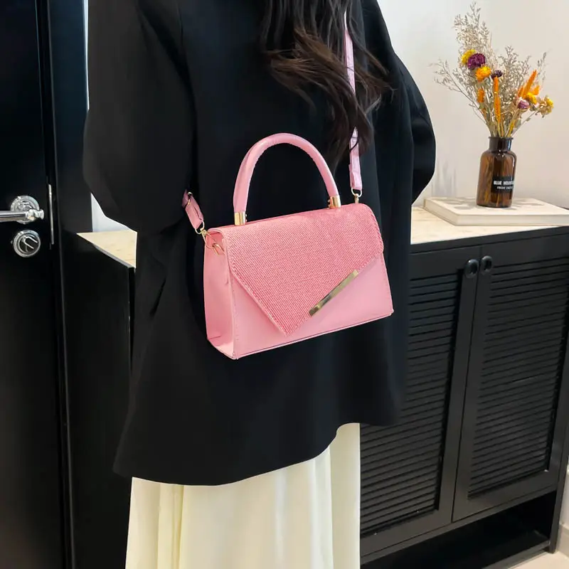 Women's Orange White Stitched Crossbody Bag 2025 - Image 8
