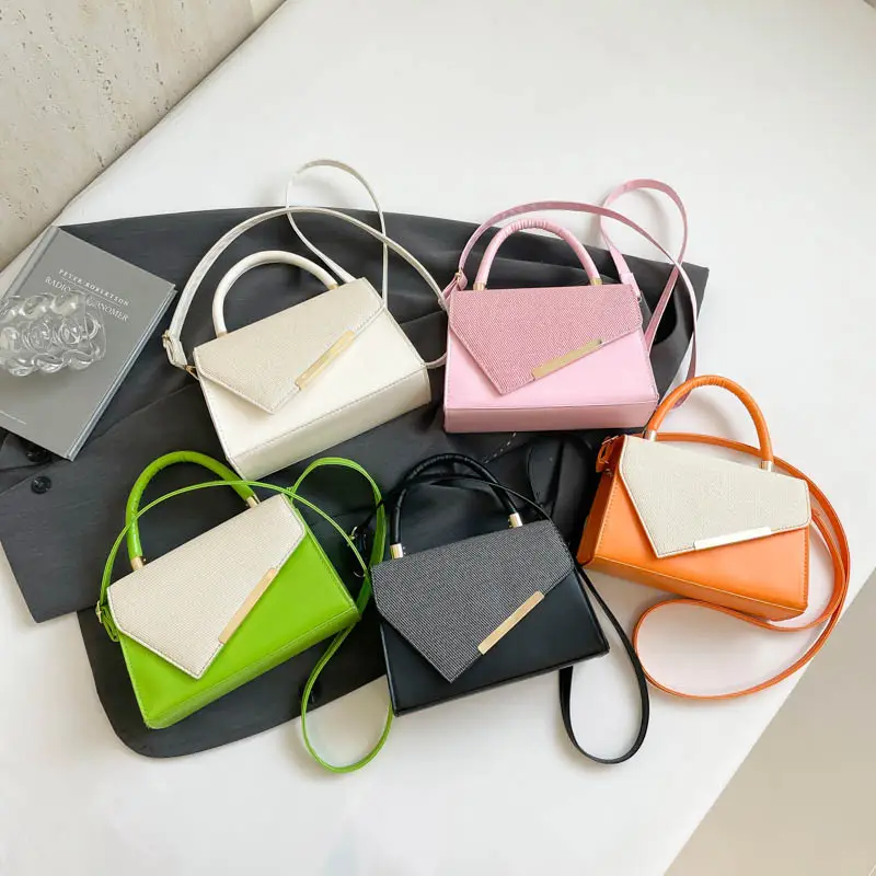 Women's Orange White Stitched Crossbody Bag 2025 - Image 9