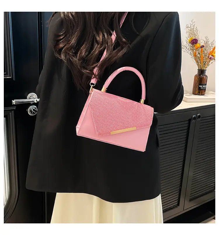 Women's Orange White Stitched Crossbody Bag 2025 — feature 14