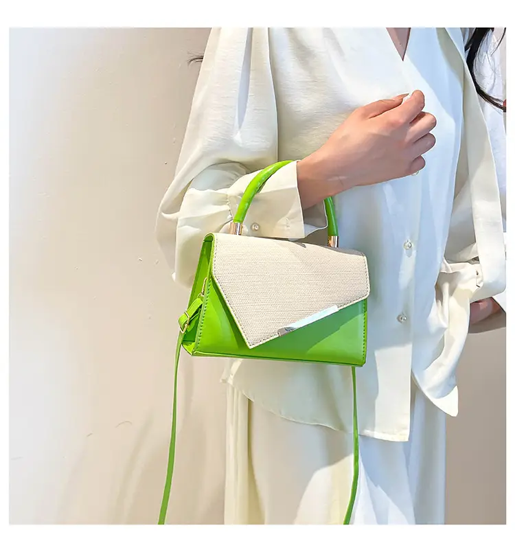Women's Orange White Stitched Crossbody Bag 2025 — feature 19