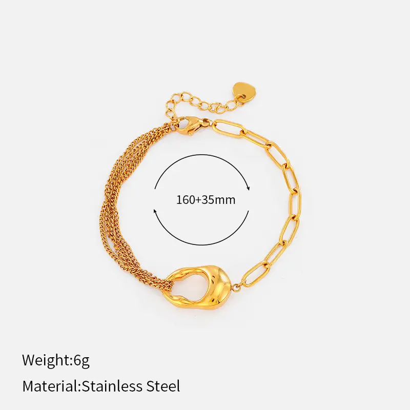 Titanium Steel Bracelet 205mm Light Luxury Adjustable — feature 4