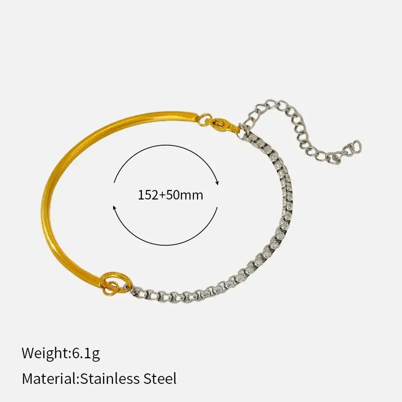 Titanium Steel Bracelet 205mm Light Luxury Adjustable - Image 9