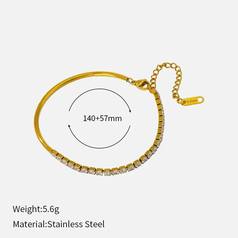 Titanium Steel Bracelet 205mm Light Luxury Adjustable - Image 5