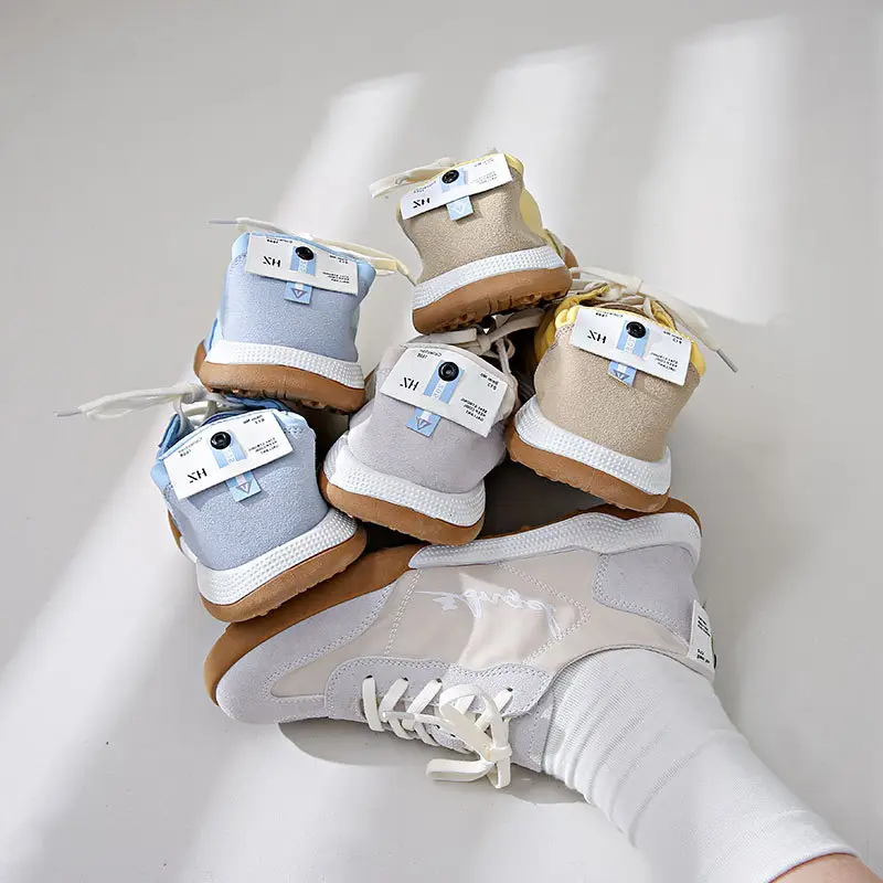 Women Ballet Training Shoes White Leather Sole - Image 8