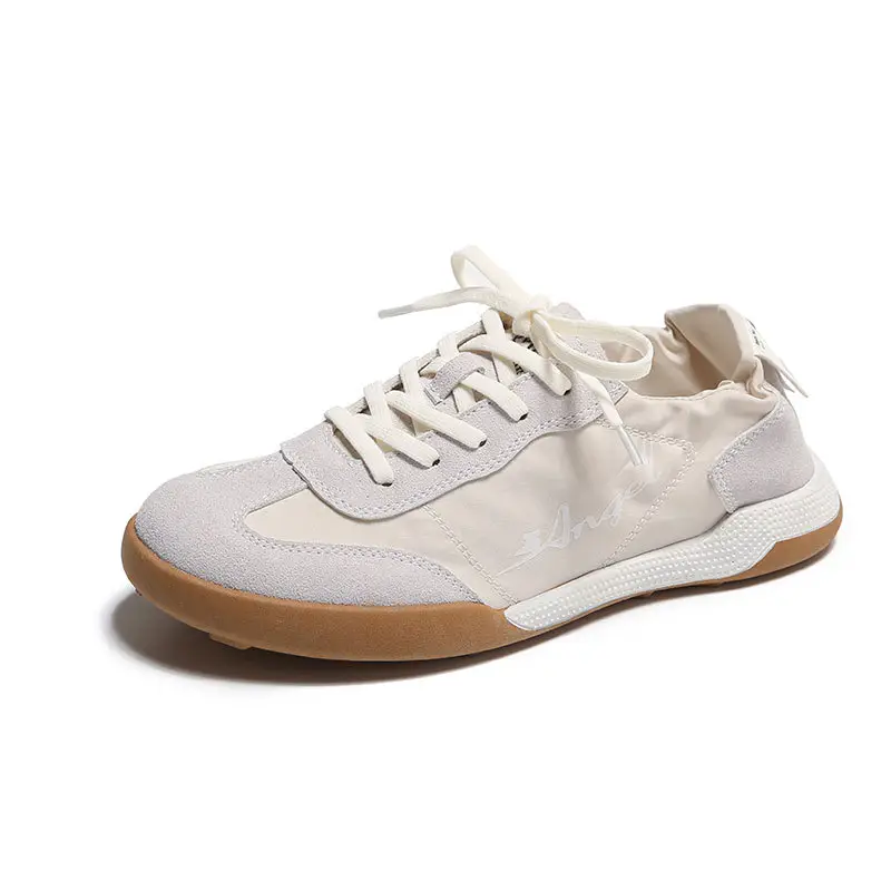 Women Ballet Training Shoes White Leather Sole - Image 9